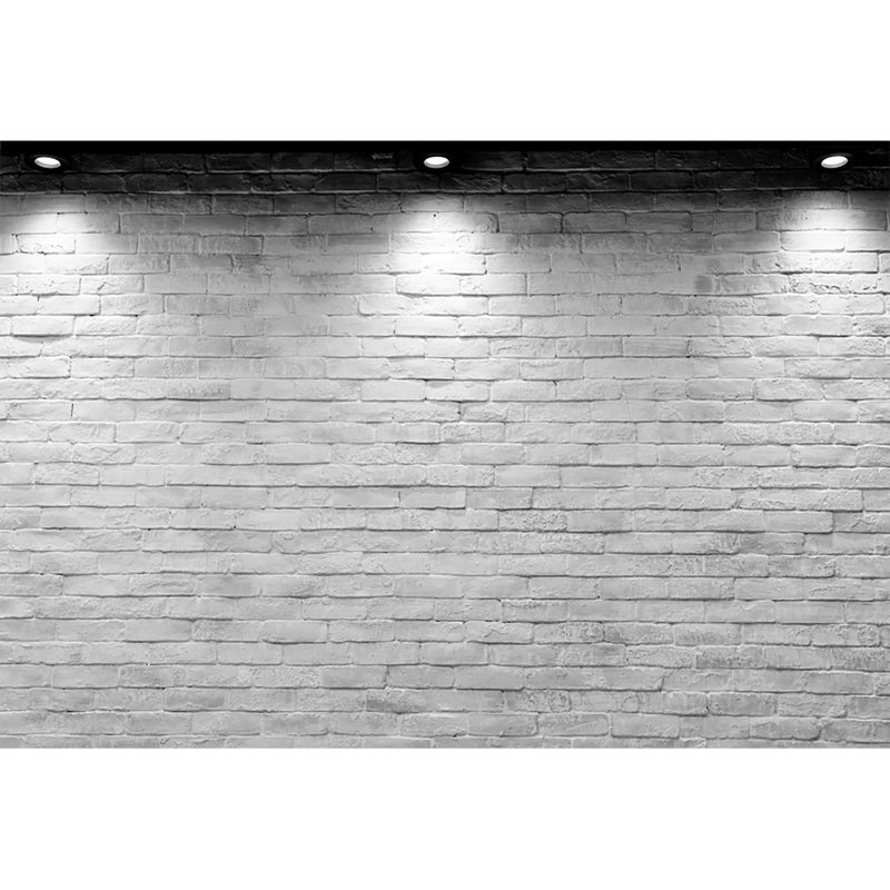 Baocicco Vinyl 10x8ft Backdrop Photography Background White Brick Wall Computer-Print Seamless Photo Background Children Baby Adults Portraits Photo Studio Props - Image 1
